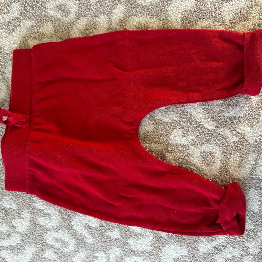 Cozy Red Kids Bottoms